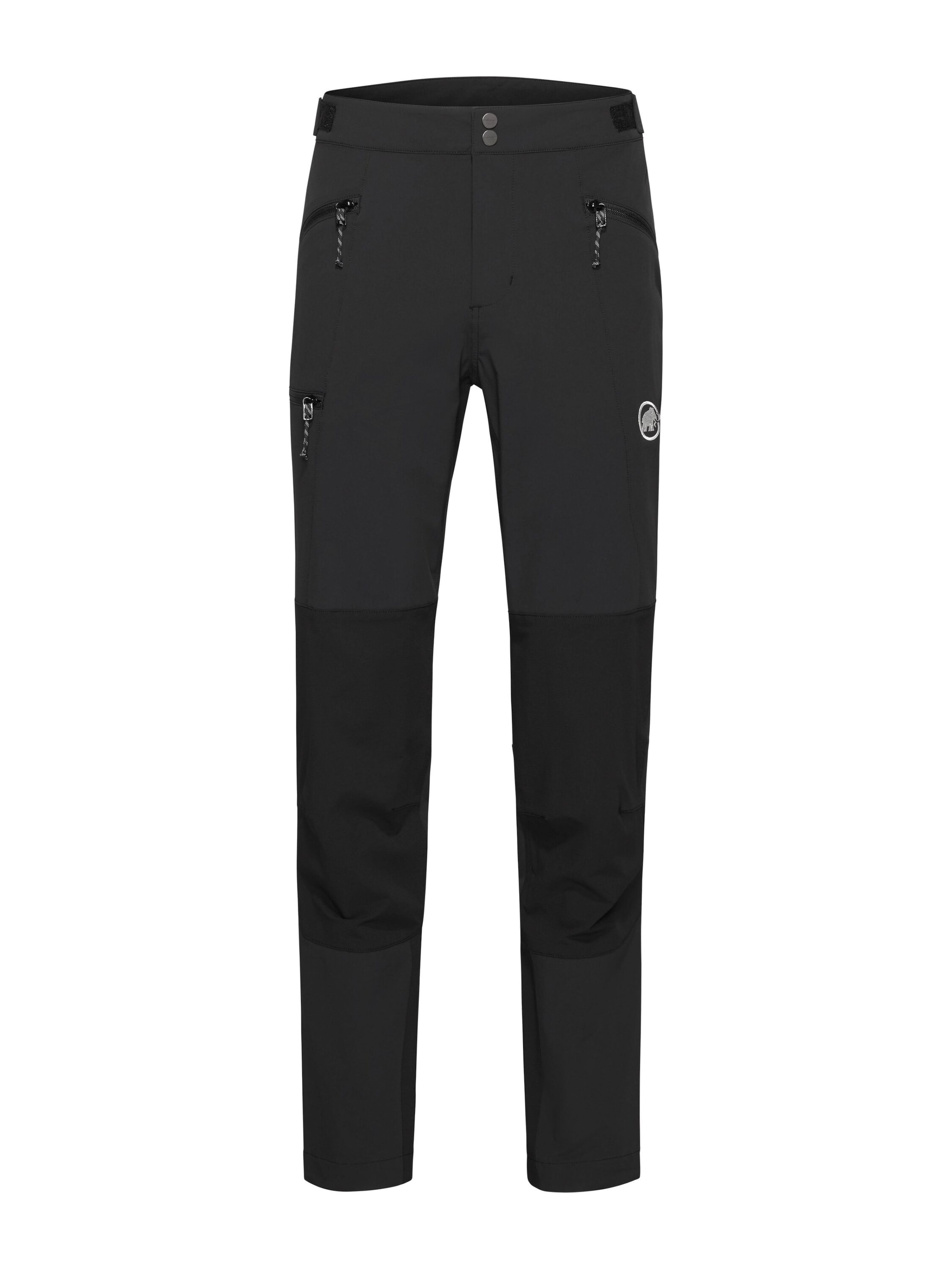 MAMMUT Regular Outdoor Pants in Black: front