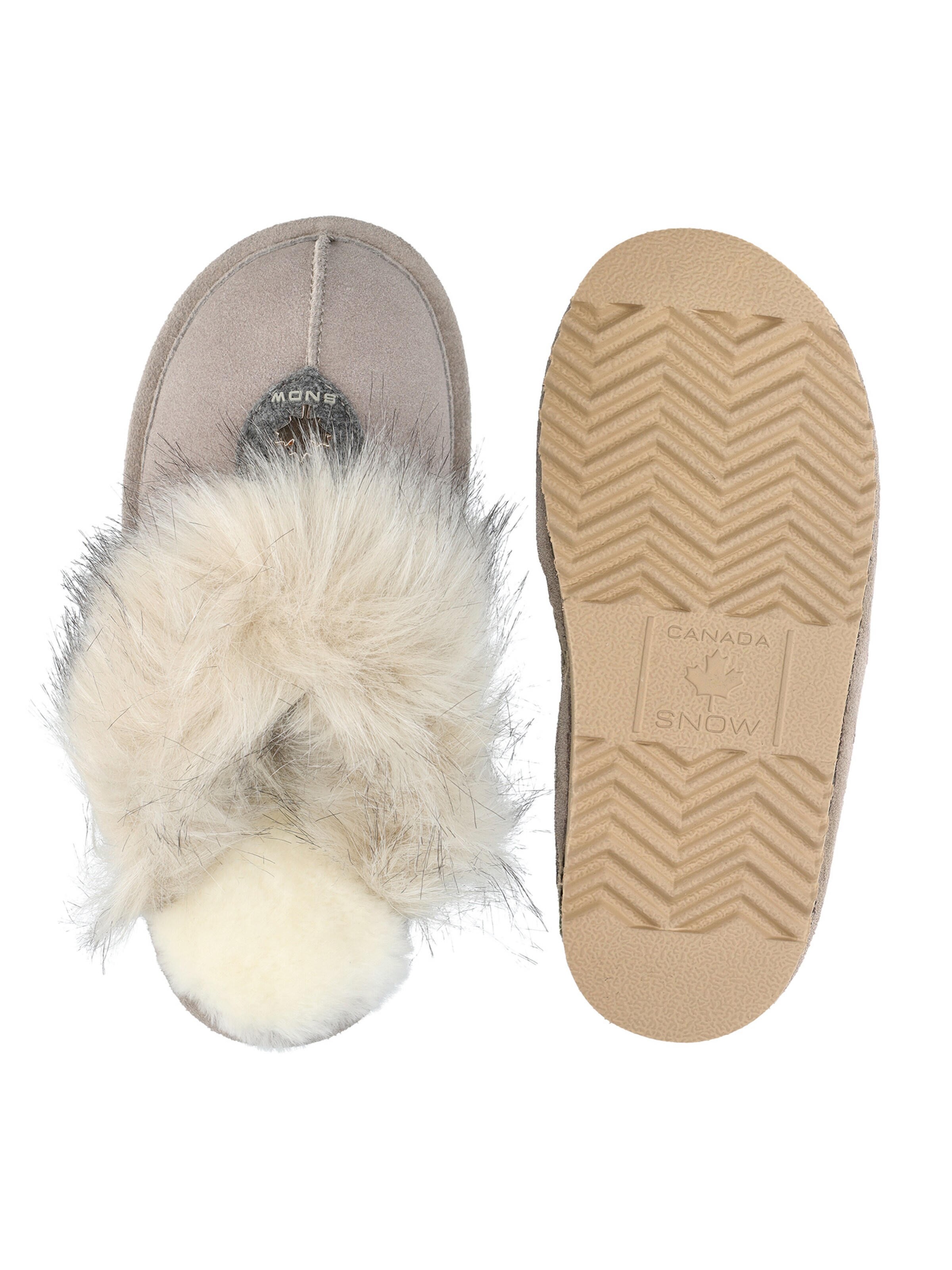 CANADA SNOW Slipper 'Edmonton' in Grey