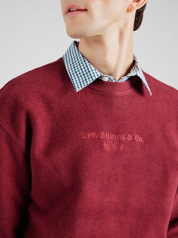 LEVI'S ® - Sudadera 'Relaxed Graphic Crewneck Sweatshirt' en rojo