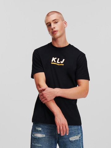 KARL LAGERFELD JEANS T-shirt i svart: framsida