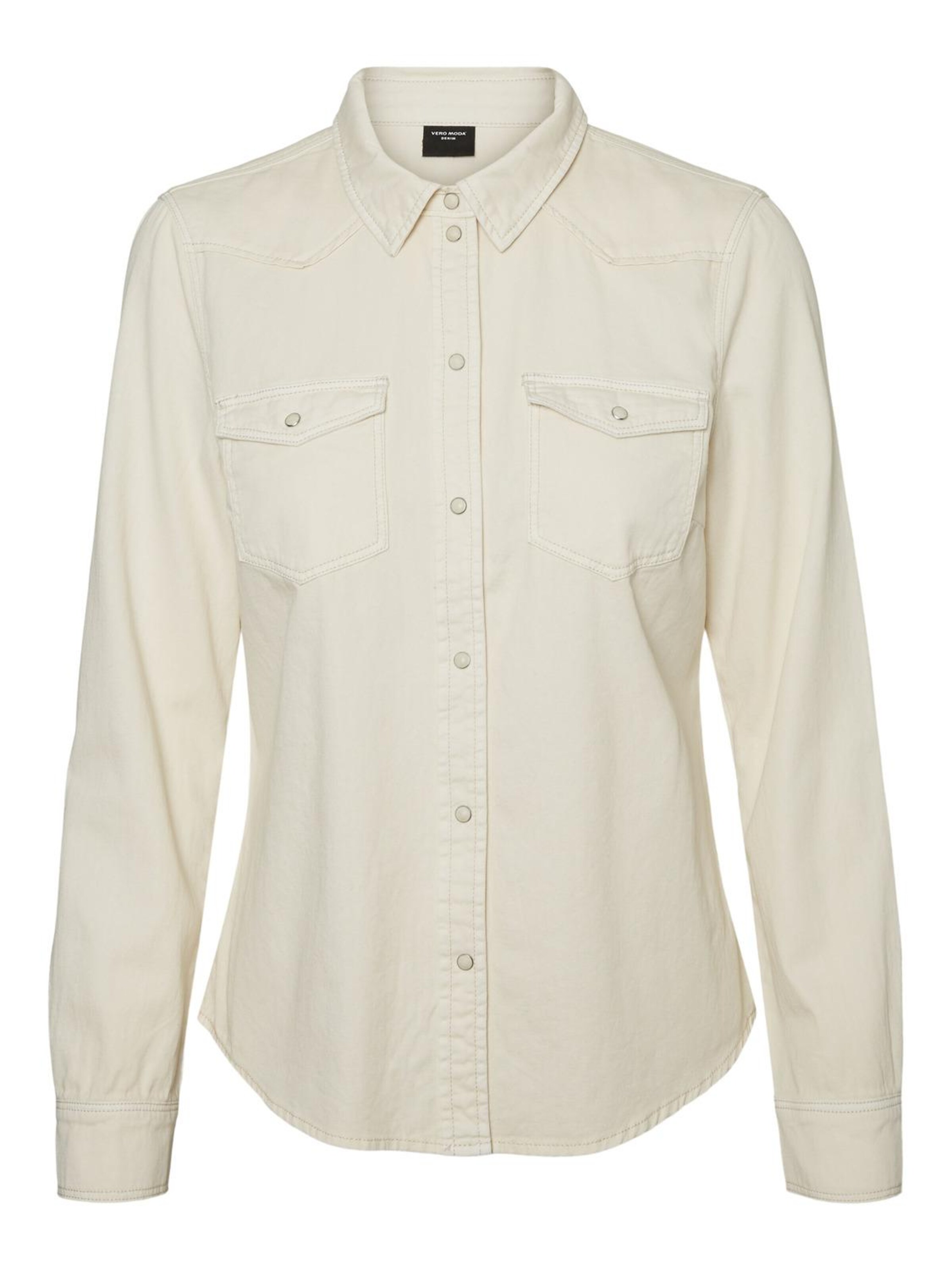 VERO MODA Camicia da donna Maria in Crema 