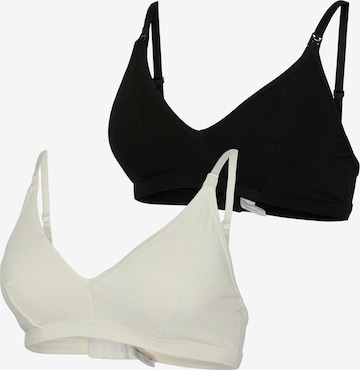 MAMALICIOUS Kolmio Imetysliivit 'MLLEYLA FEED ME' värissä musta: etupuoli