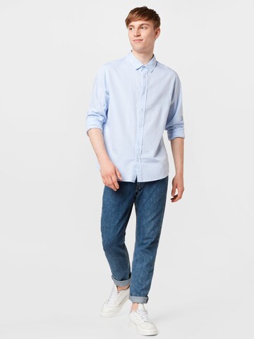 CAMP DAVID Regular fit Button Up Shirt in Blue