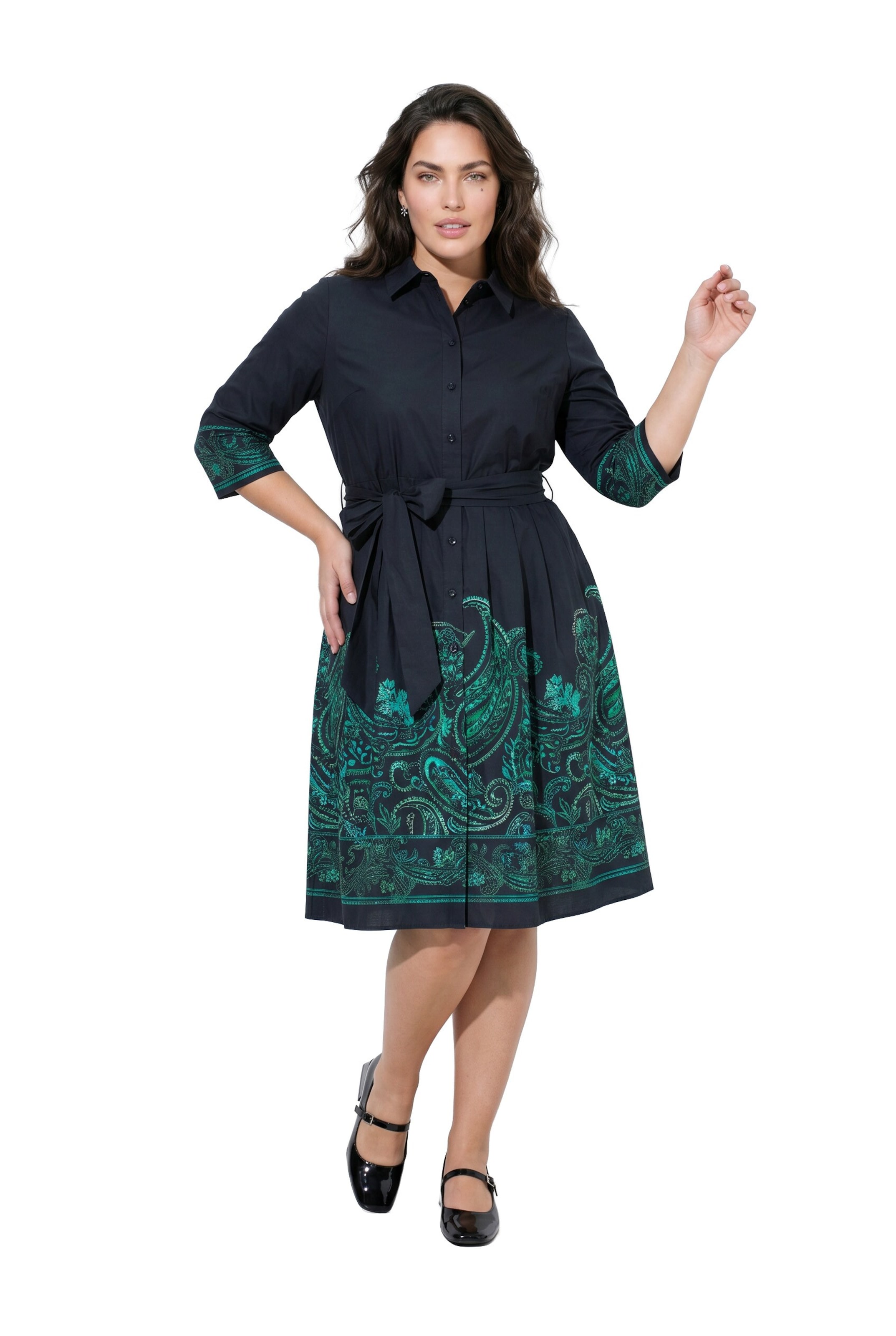 Ulla Popken Blousejurk in Blauw
