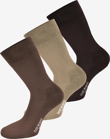 Chaussettes normani en beige : devant