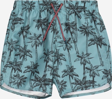 PROTEST Board Shorts 'FAAS' in Blue: front