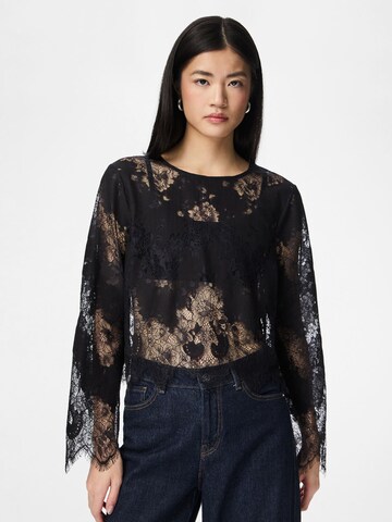 Camicia da donna 'PCRINNE' di PIECES in nero: frontale