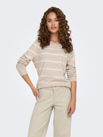 Pull-over 'ONLRica' ONLY en beige : devant