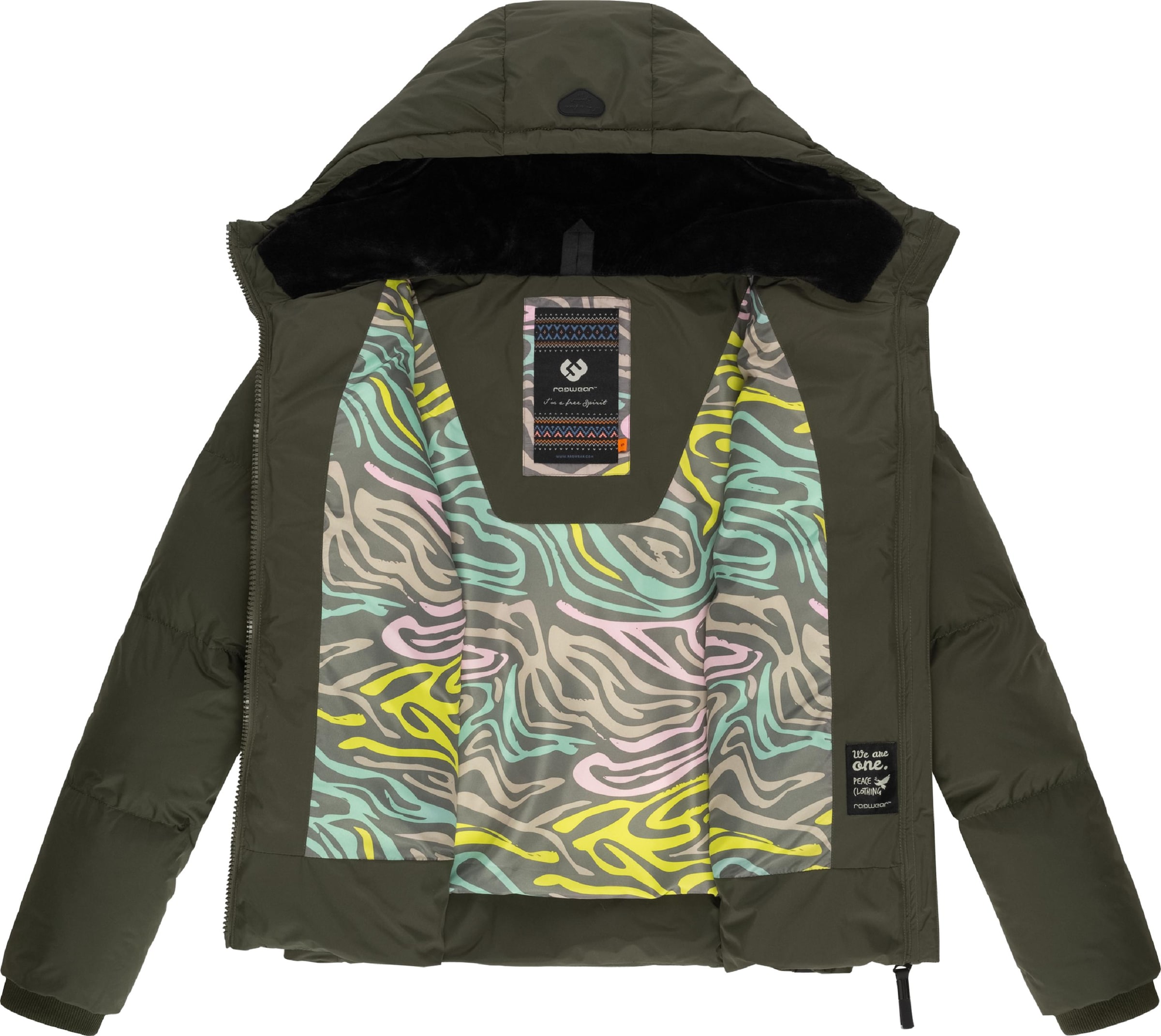 Ragwear Funkční bunda 'Briony' – zelená