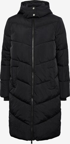 Manteau d’hiver 'Jamilla' Pieces Petite en noir : devant