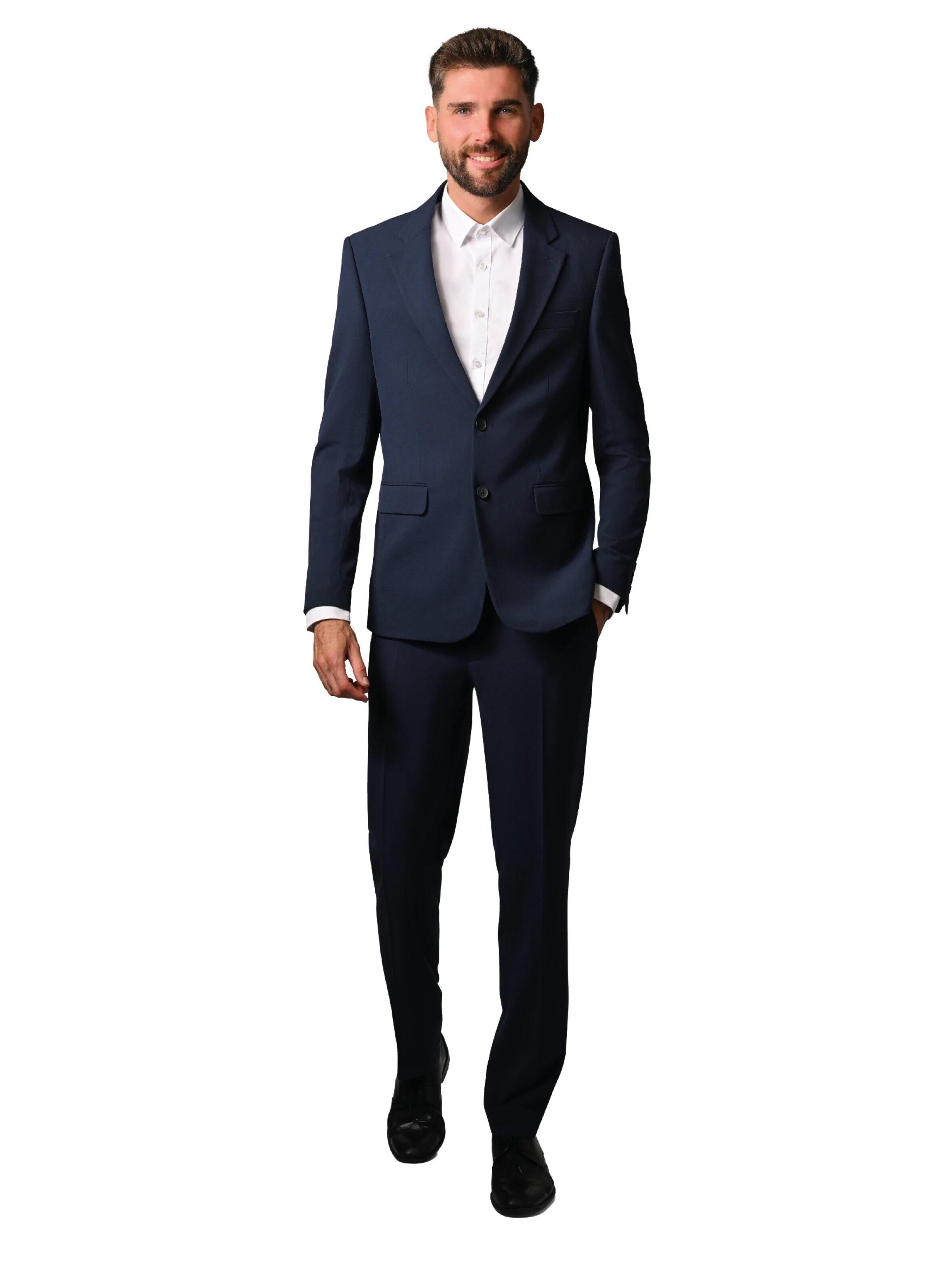 Hirschthal Slim fit Suit in Blue