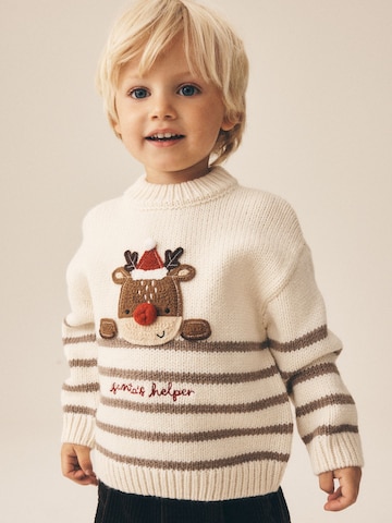 Next - Pullover 'Christmas' em bege: frente