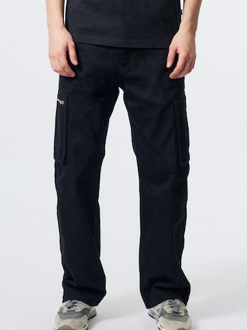 Dr. Denim Loosefit Broek 'Omar Utility' in Zwart: voorkant
