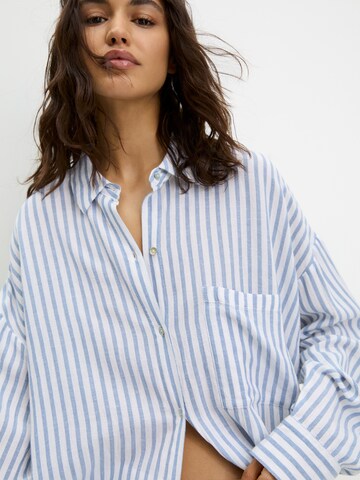 Chemisier Pull&Bear en bleu