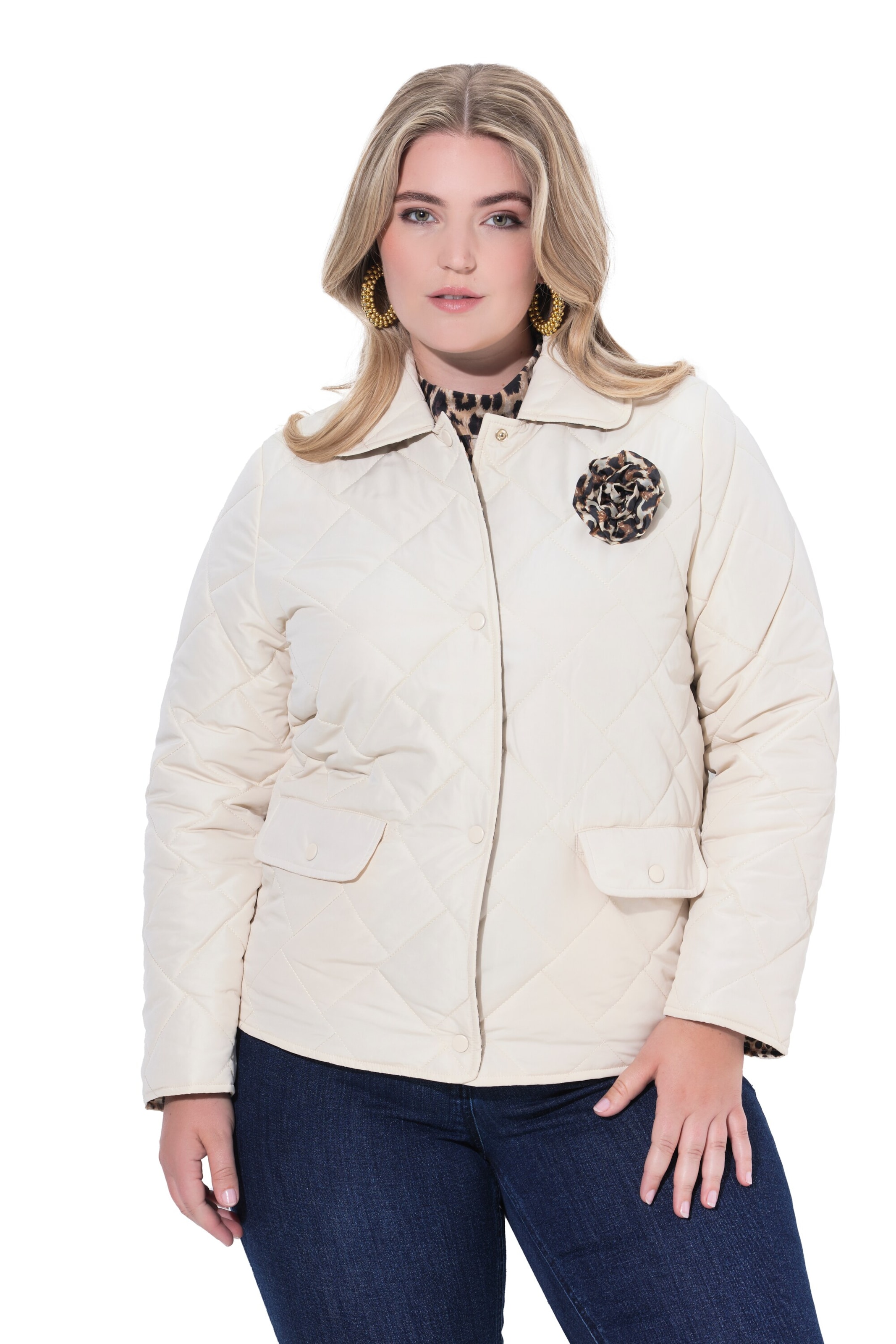 MIAMODA Between-Season Jacket in Beige: front