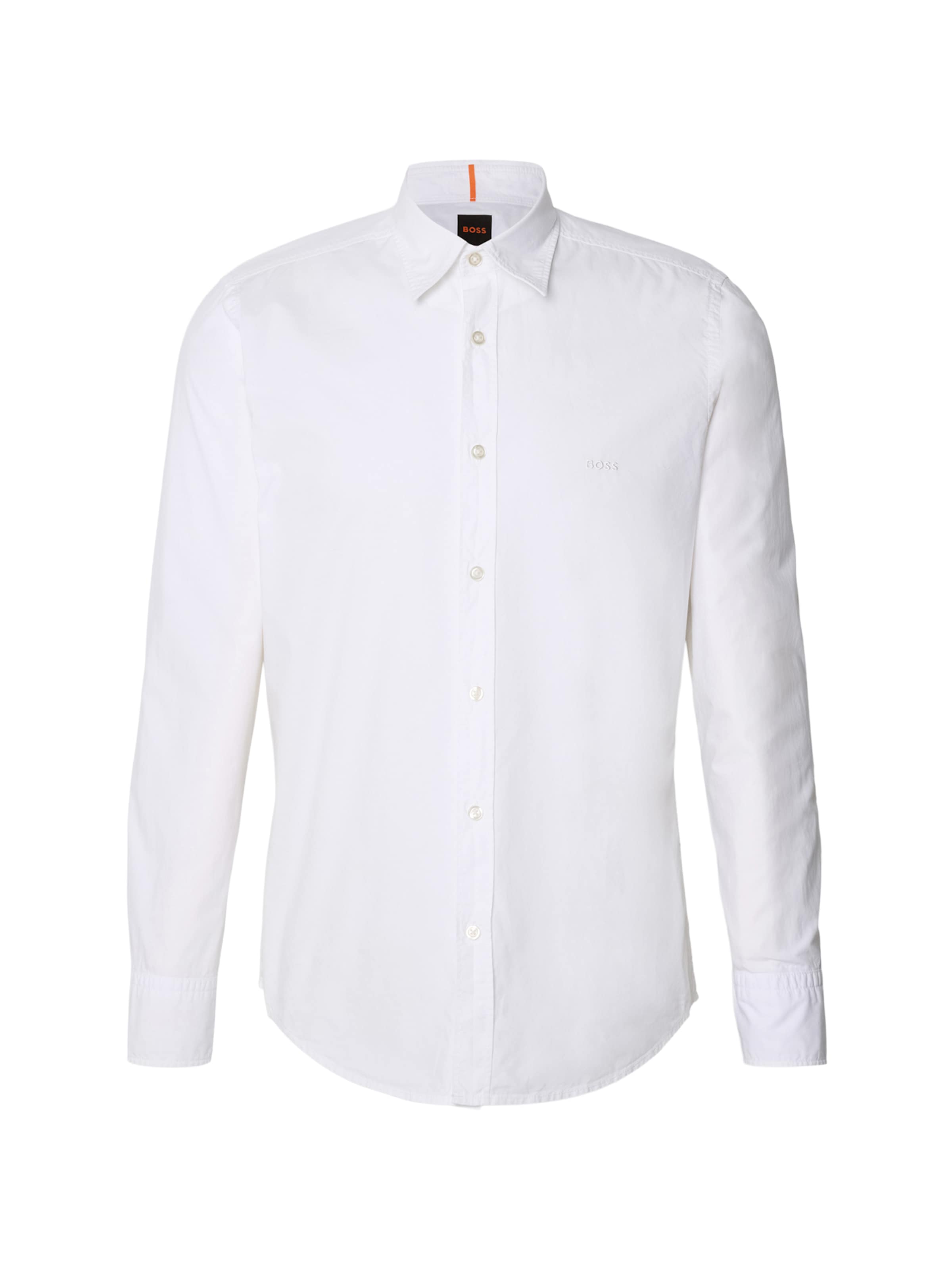 BOSS Regular fit Button Up Shirt 'Relegant_6' in White: front