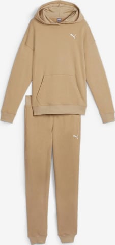 Giacca di felpa 'Puma Loungewear Suit Tr' di PUMA in beige: frontale