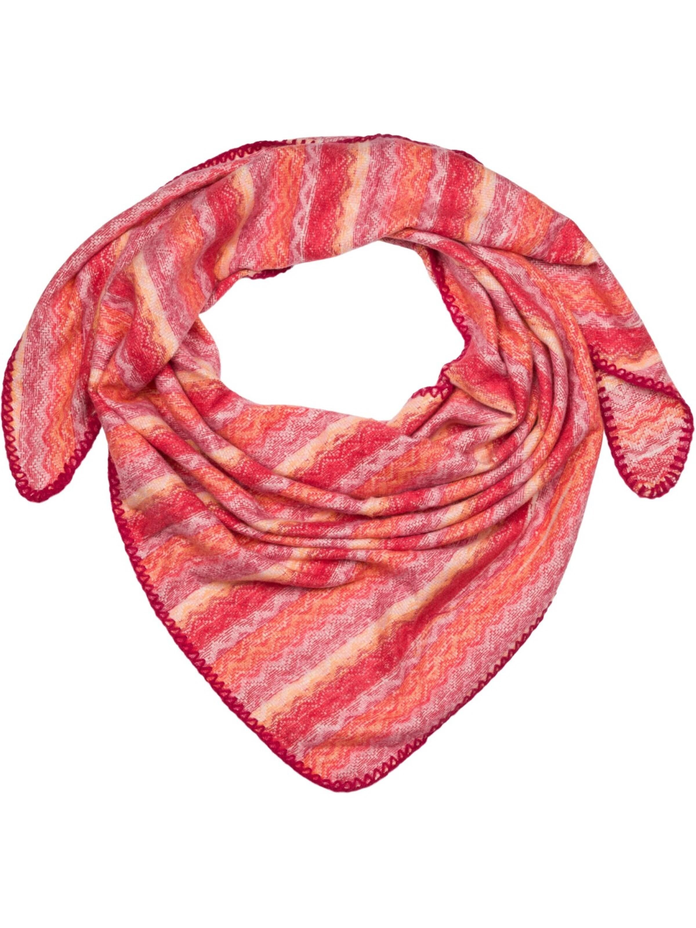 styleBREAKER Tuch 'Dreieckstuch Zick-Zack Webmuster'‌‌‌‌‌‌‌‌‌‌ in One Size in rot, Produktansicht