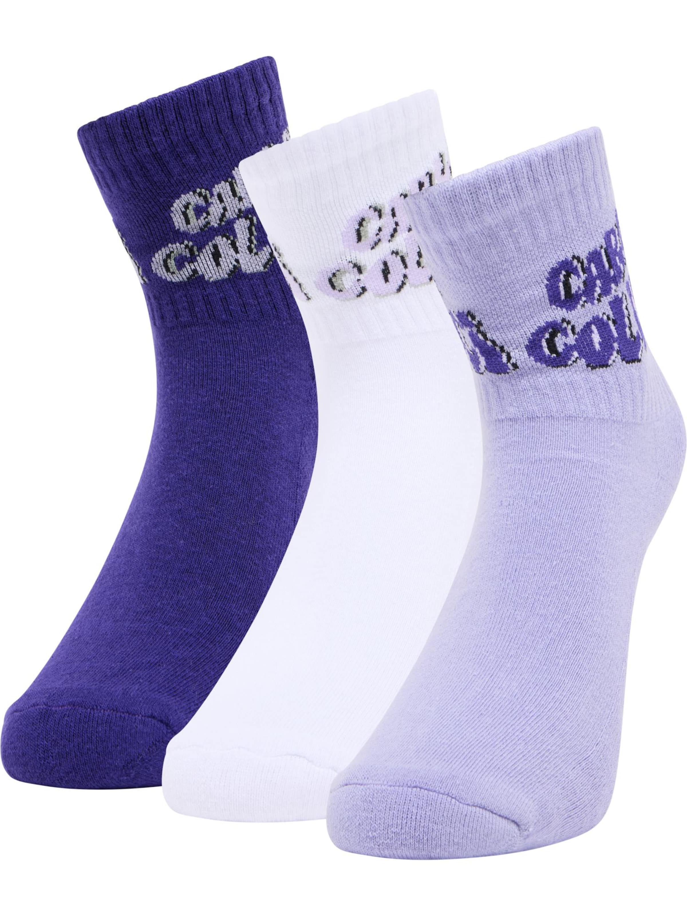 Carlo Colucci Socken 'Ellinger' in Lila: Vorderseite