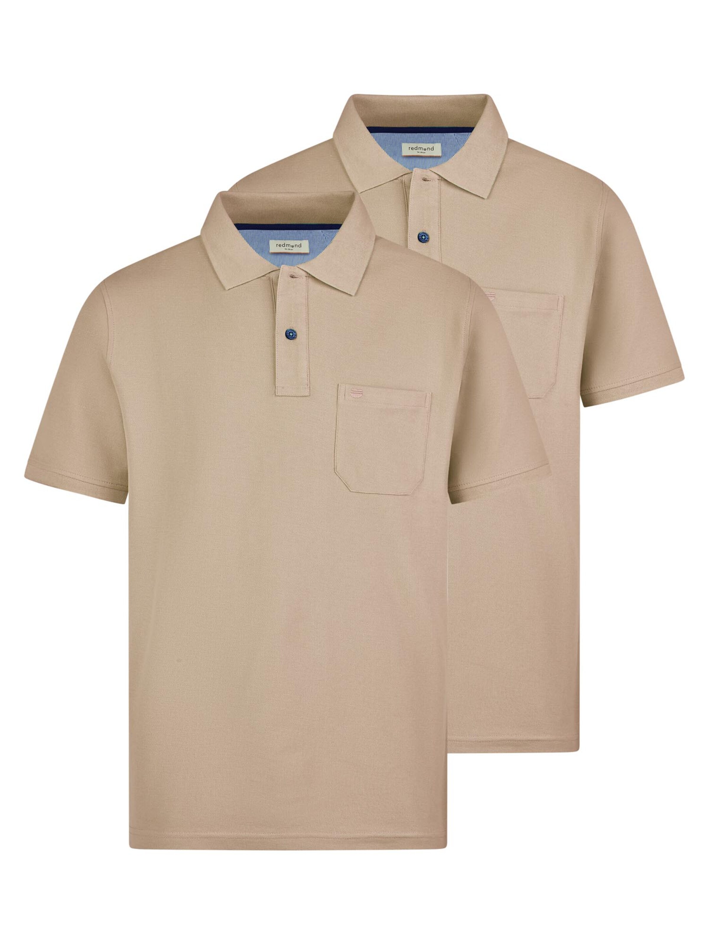 redmond Shirt 'Basic'‌‌‌‌ in Beige: Vorderseite