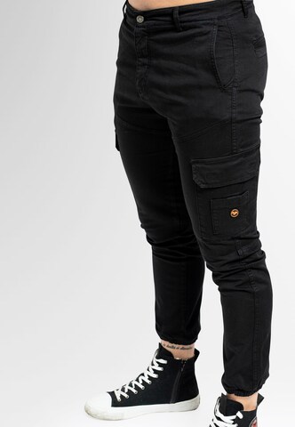 The Jokers Wide Leg Cargo Hose in Schwarz