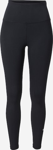 NIKE Skinny Workout Pants 'One' in Black: front