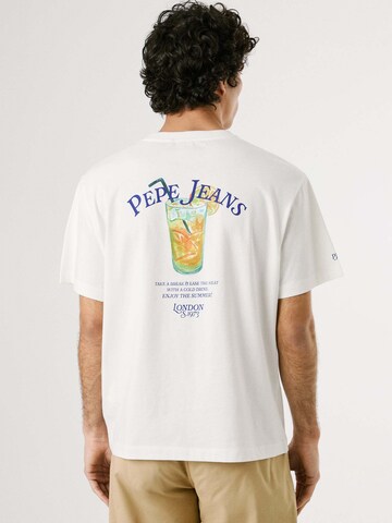 Pepe Jeans T-Shirt 'Tate' in Weiß: Vorderseite