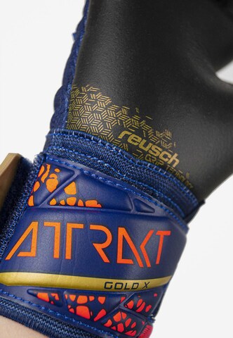 REUSCH Athletic Gloves 'Attrakt Gold X Junior' in Blue
