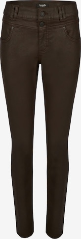 Angels Slimfit Broek in Bruin: voorkant