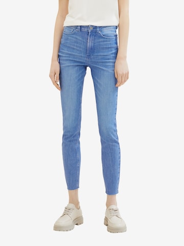 TOM TAILOR DENIM Skinny Jeans 'Janna' in Blauw: voorkant