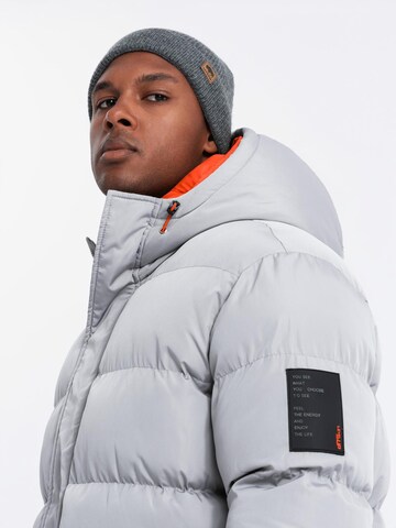 Ombre Winter jacket 'OM-JAHP-0208' in Grey