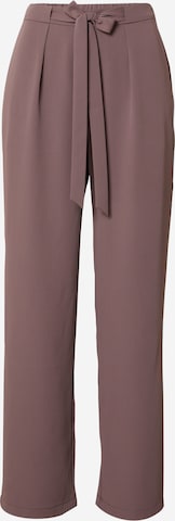 Guido Maria Kretschmer Collection Wide leg Pleat-Front Pants 'Nola' in Purple: front