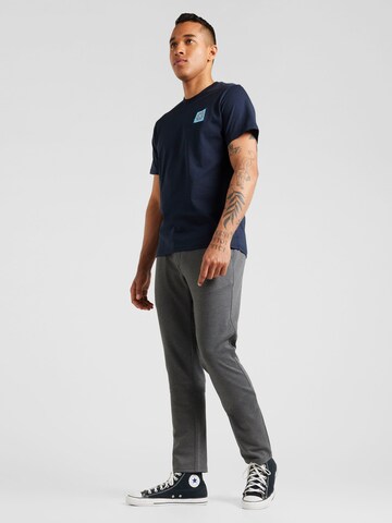 T-Shirt 'TATE' SELECTED HOMME en bleu