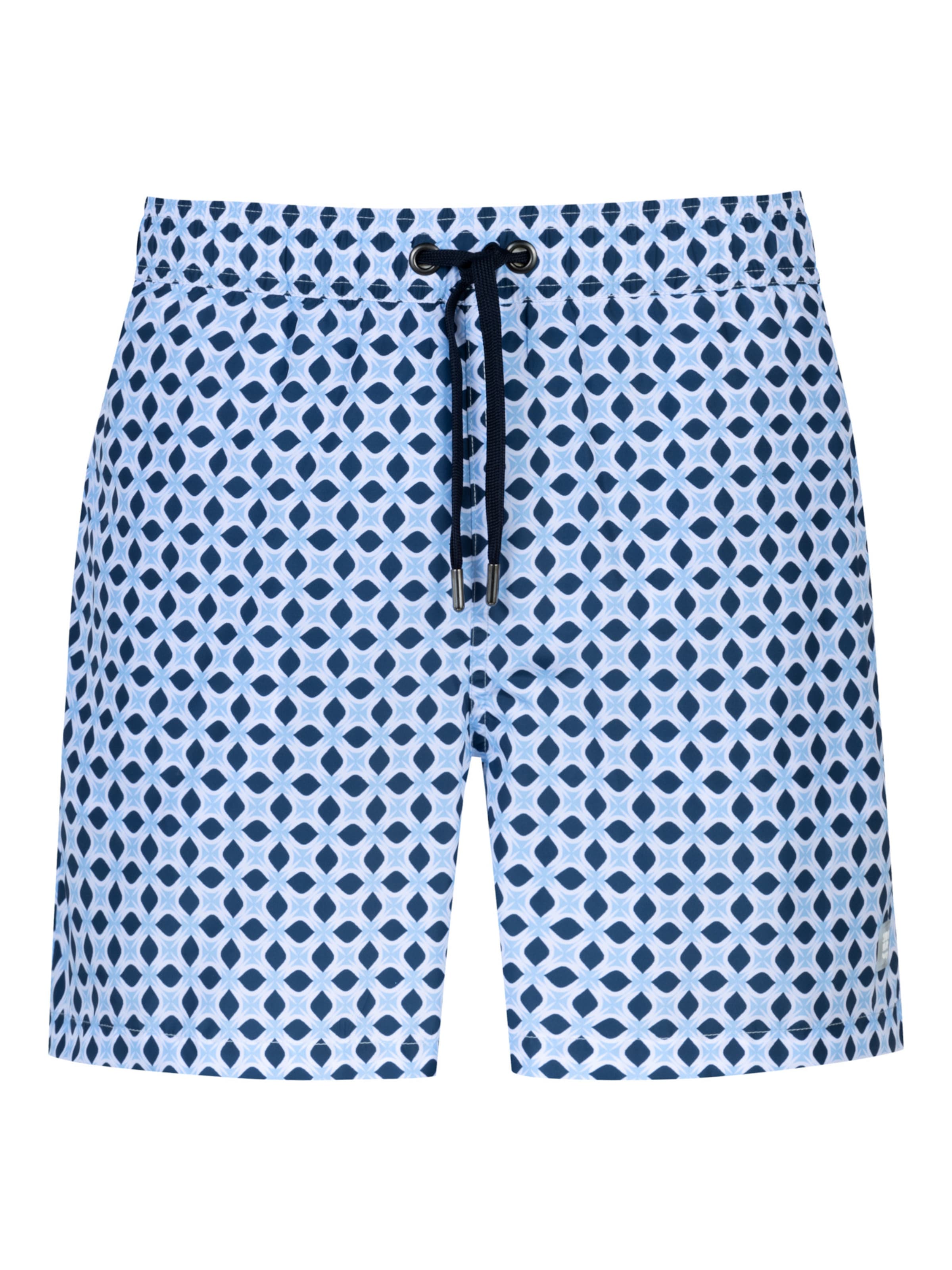 Mey Zwemshorts 'Chromatic Waves' in Blauw: voorkant