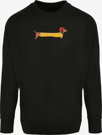 T-Shirt 'Christmas Dog' Merchcode en noir : devant