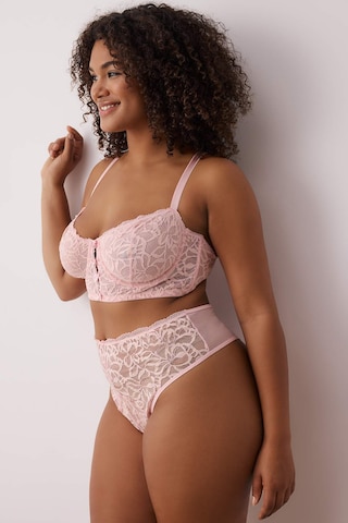 Trendyol Curve Bustier Fehérnemű szettek - rózsaszín
