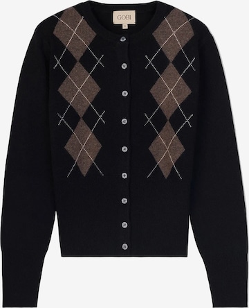 GOBI Cashmere Cardigan i sort: forside