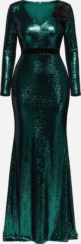 Robe GODDIVA en vert : devant