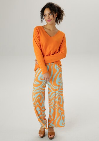 Aniston SELECTED Pullover in Orange