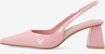 Bianco Slingpumps in Roze: voorkant