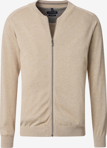CASAMODA Strickjacke 'Basic' in Beige: Vorderseite