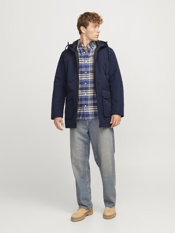 JACK & JONES Vinterparka 'JWHGrand' i blå