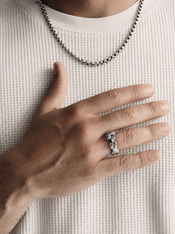 REYTEL Ketting 'QUADRA— Box chain' in Zilver