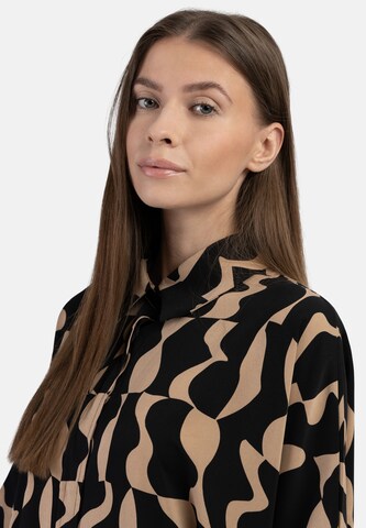 DreiMaster Klassik - Vestido camisero en marrón