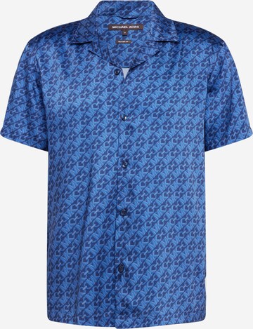 Michael Kors Regular fit Overhemd in Blauw: voorkant
