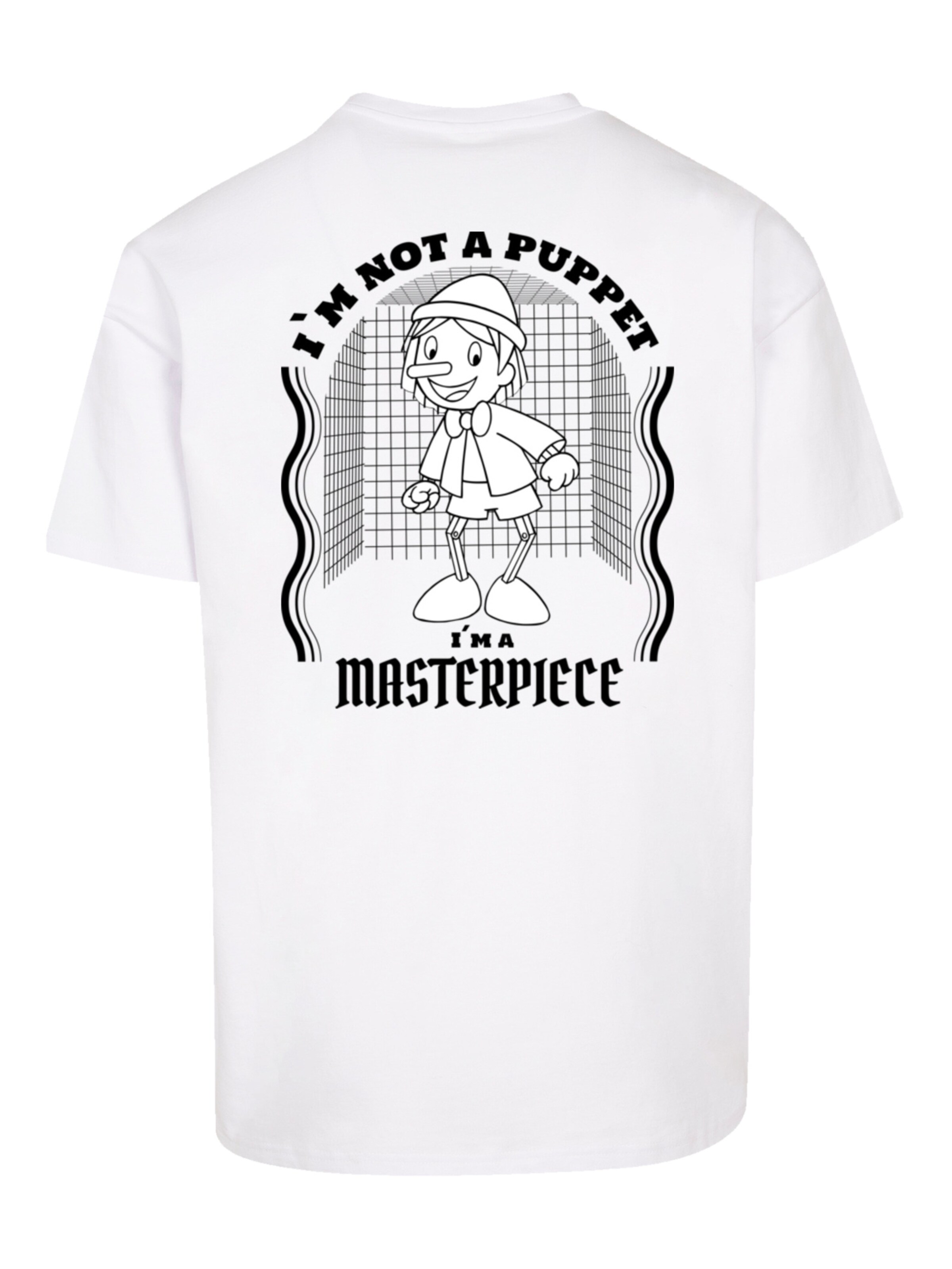 F4NT4STIC Shirt 'Pinocchio Heroes of Childhood' in Weiß