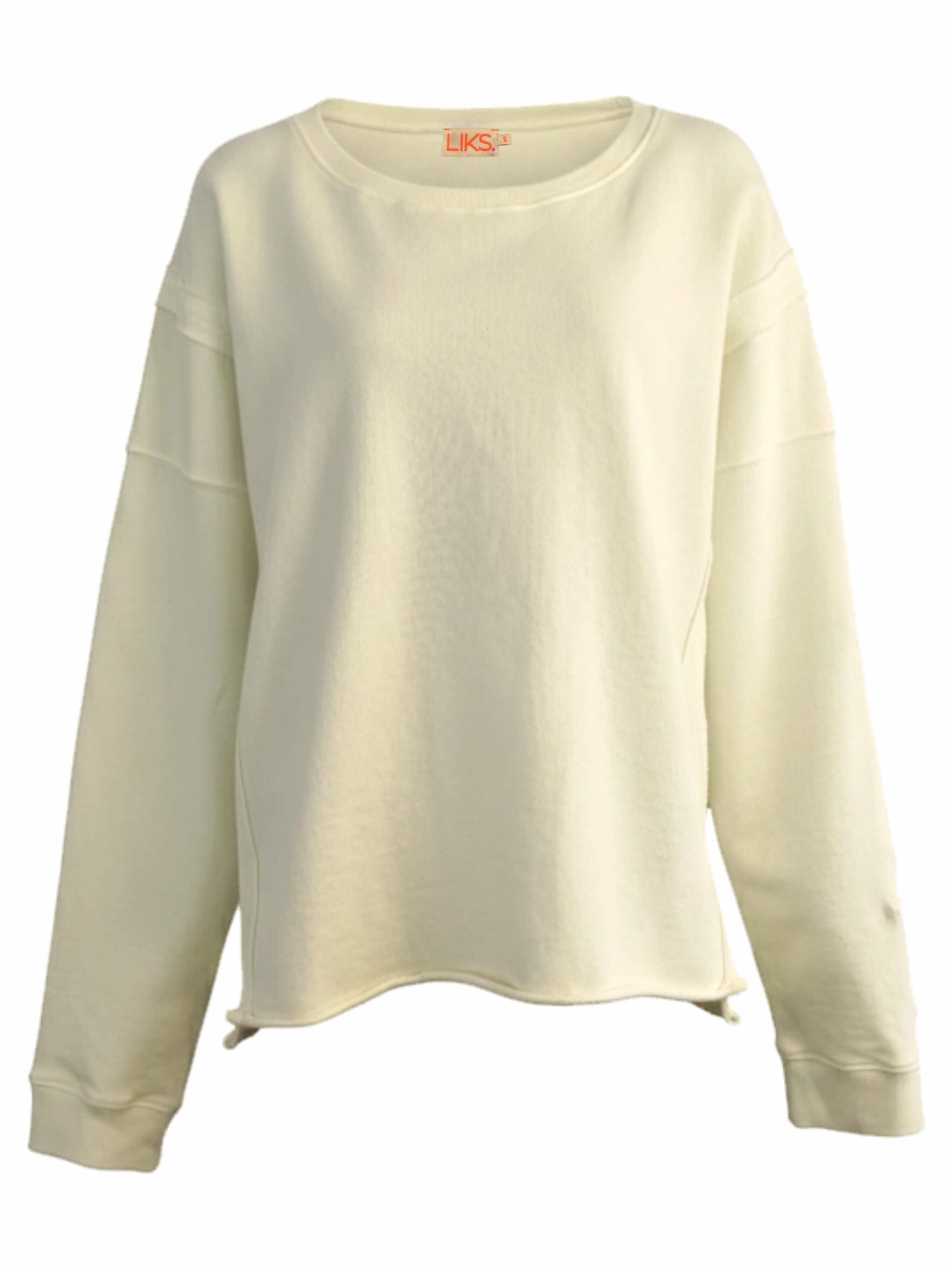 Sweat-shirt 'Sweatshirt mit Stickerei No Risk No Magic - SaraC' LIKS. Munich en jaune : devant