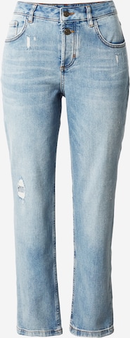 comma casual identity Regular Jeans in Blauw: voorkant