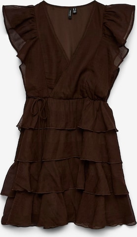 VERO MODA Jurk 'VMSabrina' in Bruin: voorkant