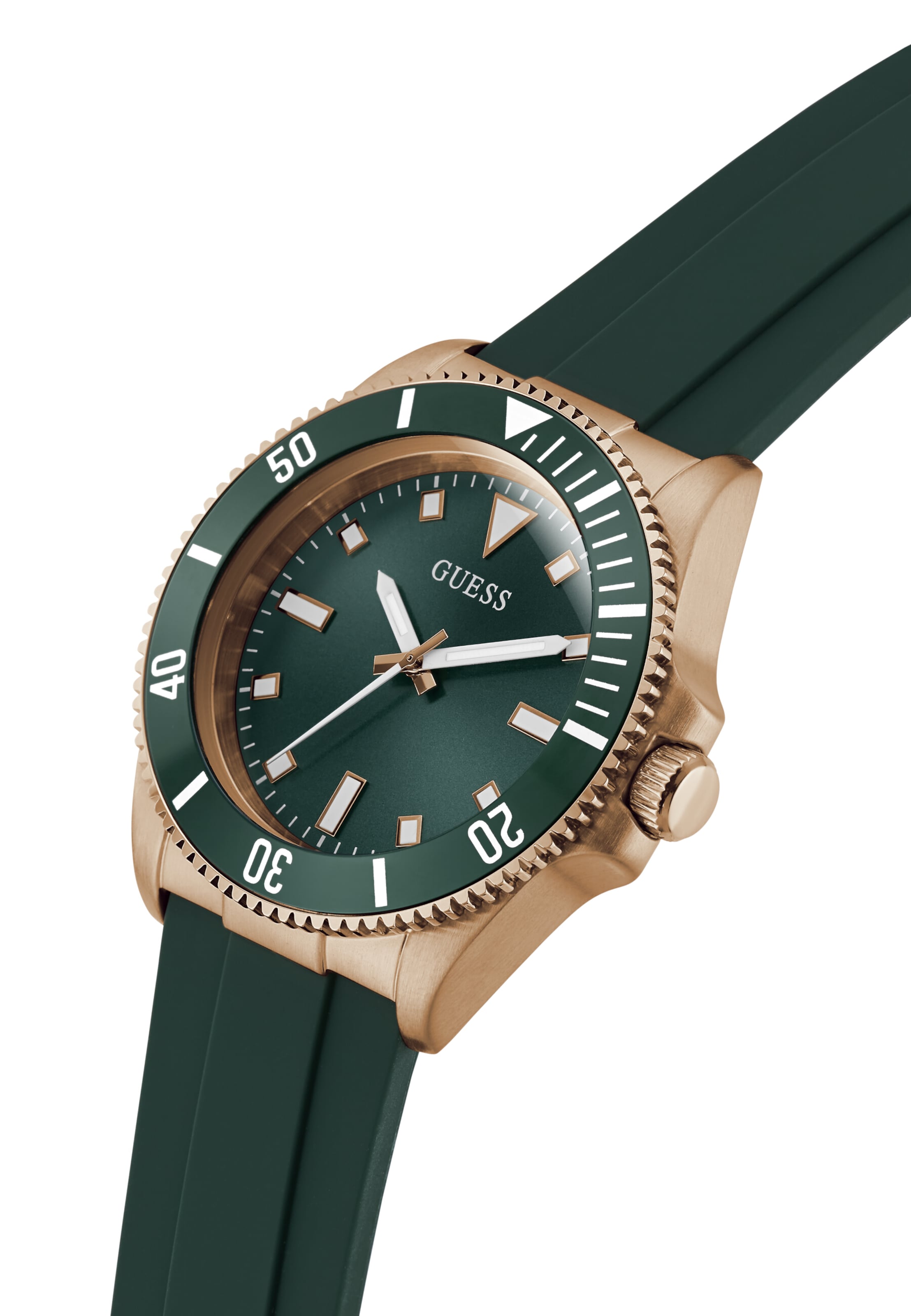 GUESS Analogt ur 'Cliff' i grøn
